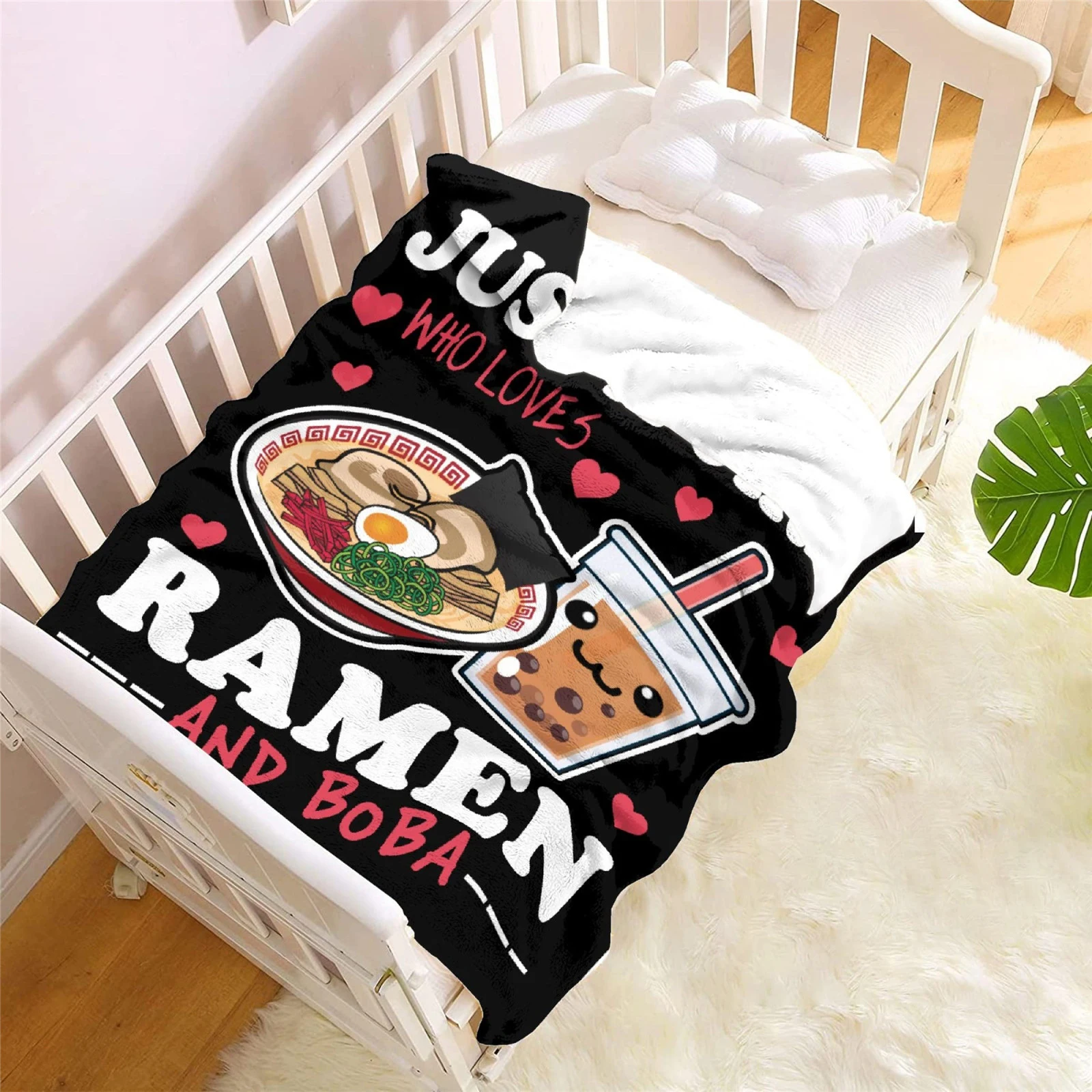 Просто девочка которая любит Рамен Боба фланелевые одеяла модное одеяло с 3D