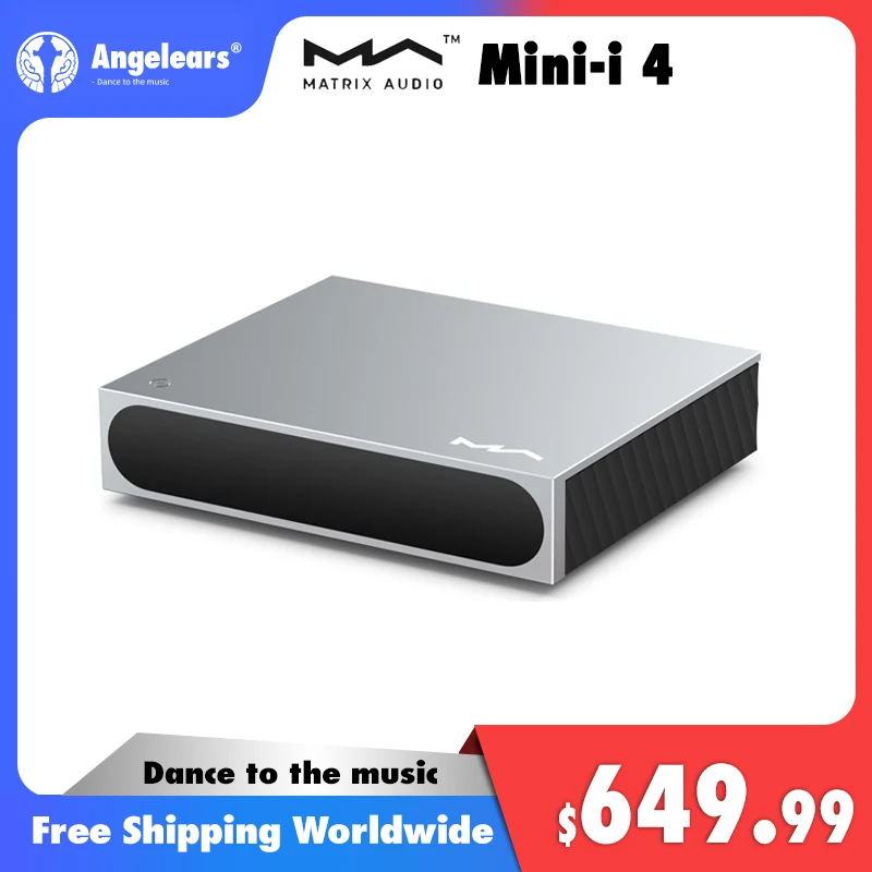 

Matrix Mini-i 4 Streamer Roon Ready MA player ES9039Q2M DAC высококачественный USB 768 кГц/DSD512 MQA полный декодер усилитель для наушников