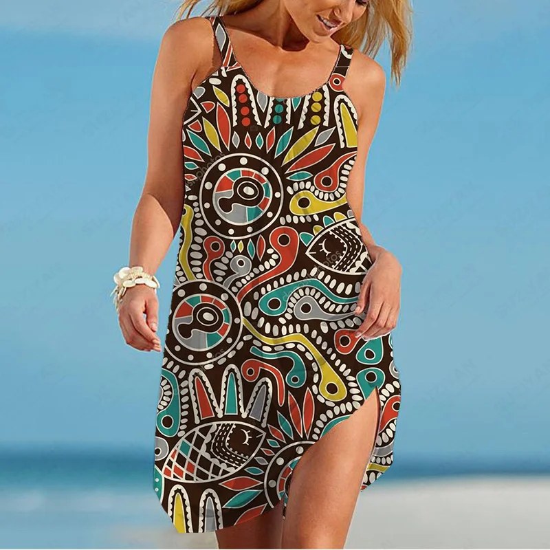 

Hot-Selling Wholesale Fashionable New Printing Harakuju Art Women'S Dress Online Hot Sale Dresses Elegant Dress Women