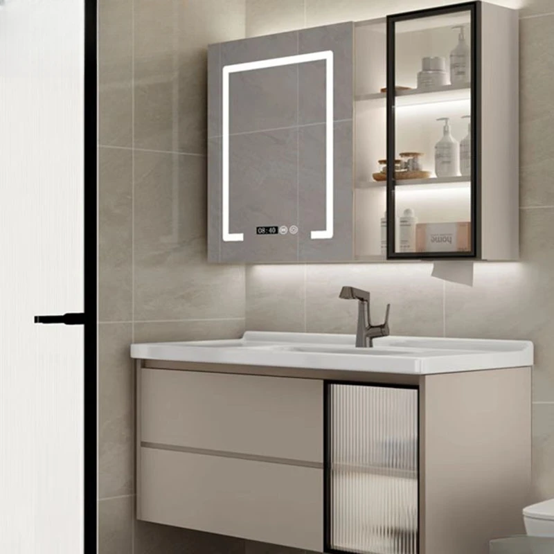 Зеркало-витрина для ванной комнаты умный подвесной шкаф хранения ювелирных