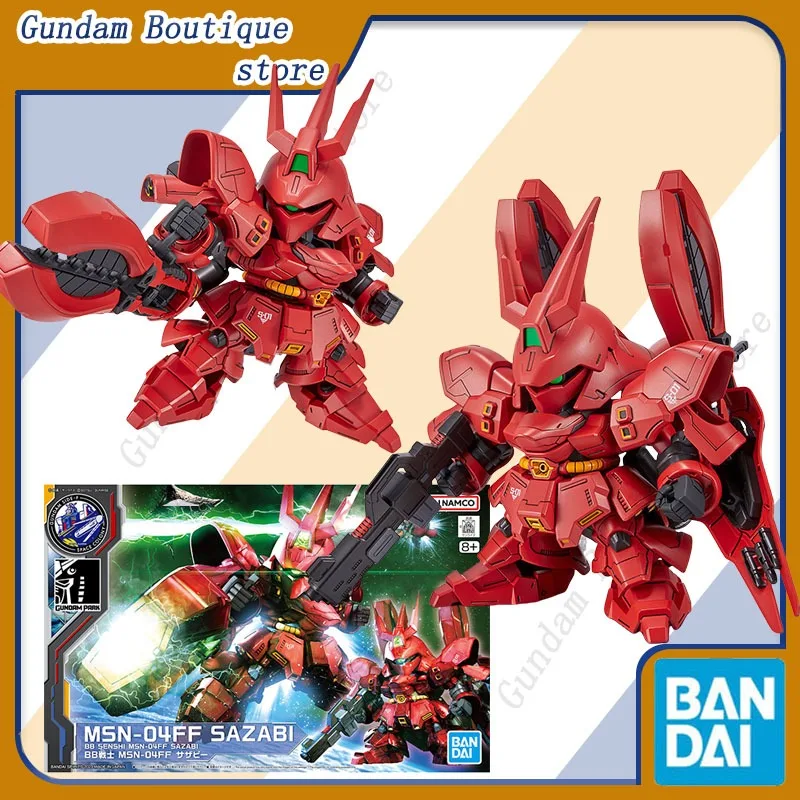Bandai подлинный BB SENSHI MSN-04FF SAZABI SD GUNDAM аниме экшн-фигурка робот наружная сборка