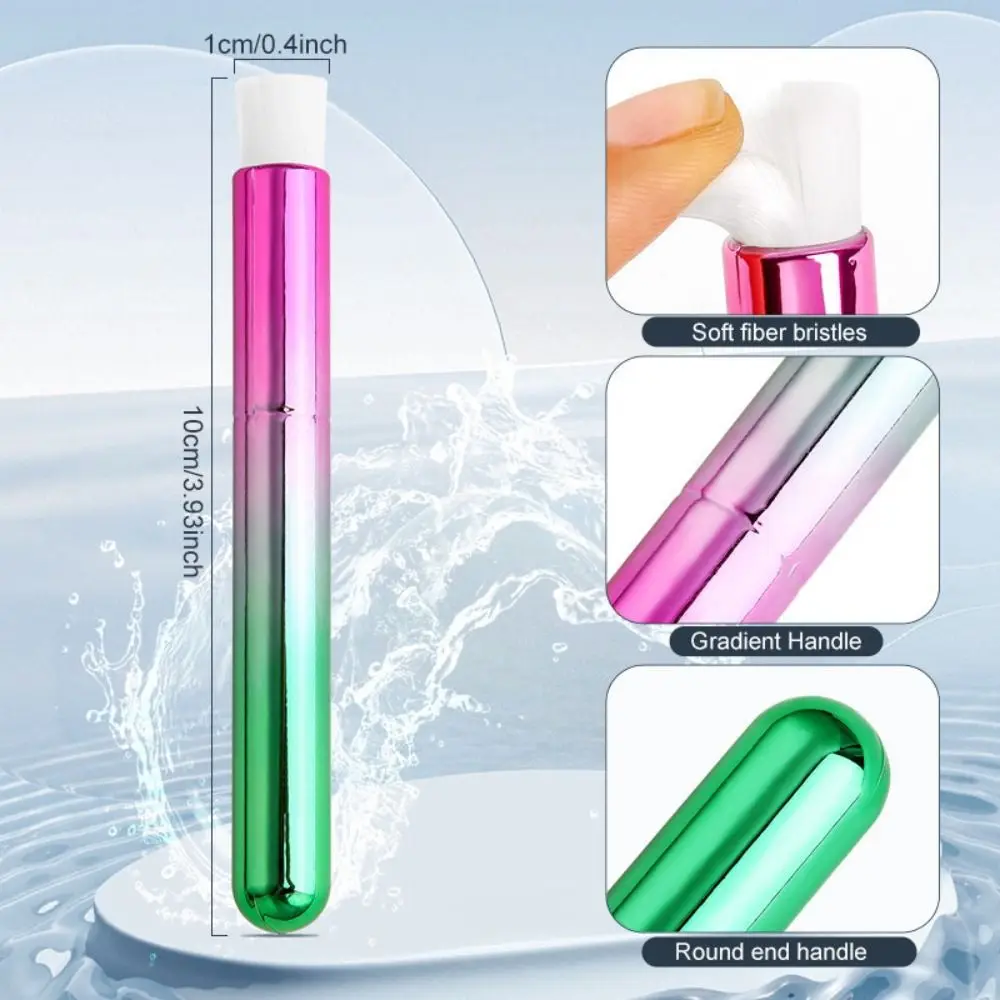 Щетка для накладных ресниц с градиентом многоцветная мягкая кисть удаления