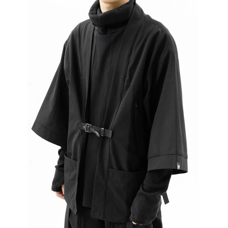 HKSH весна осень новый мужской прилив темный ниндзя даосский халат