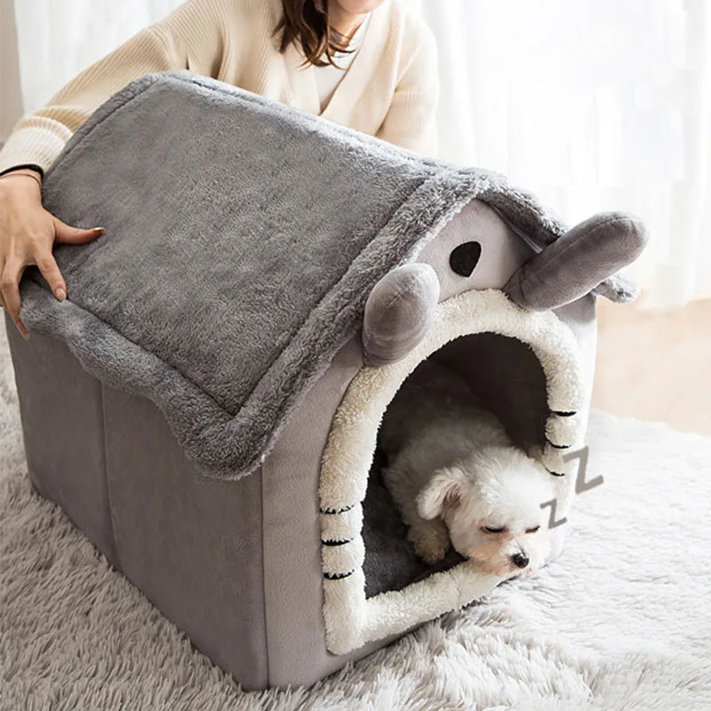 

Breathable Kennel Soft Supplies Large For Cushion Small Plush Pet Dogs Bed Medium Washable Cats Pet Warm Cat Hous