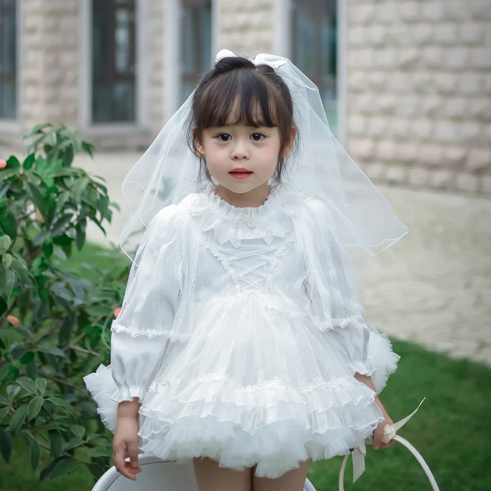 Платье для девочек детское платье принцессы на день рождения Vestidos Infantil Lolita kawaii