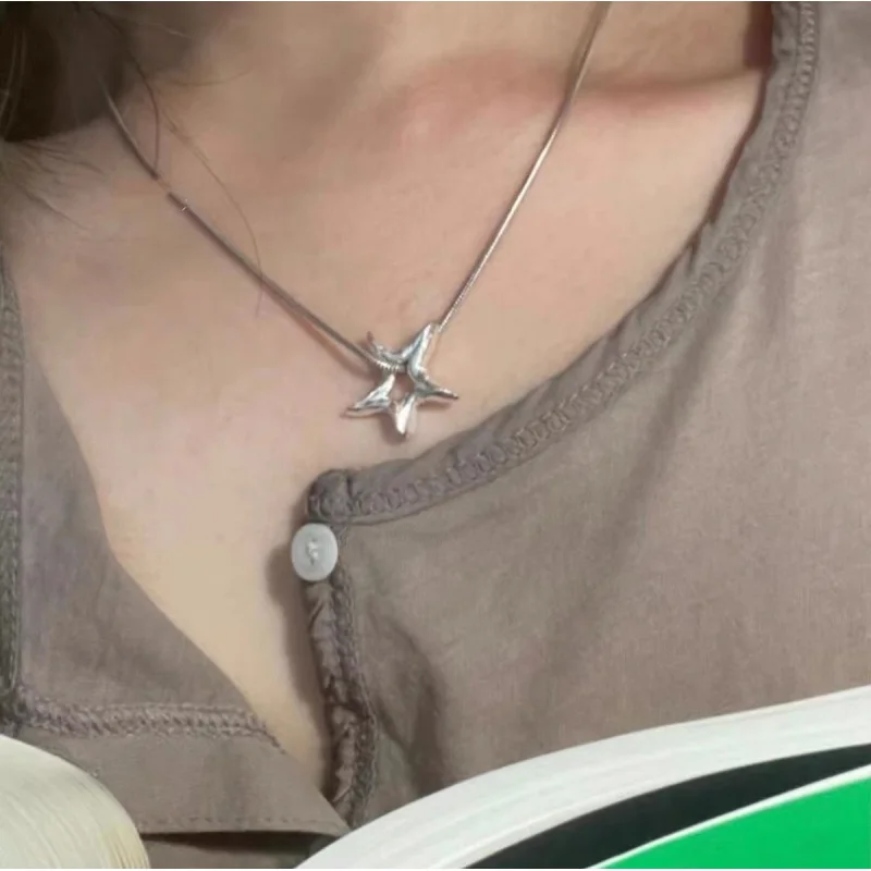 Ins Стильное ожерелье с подвеской высоким чувством осени/искусственными