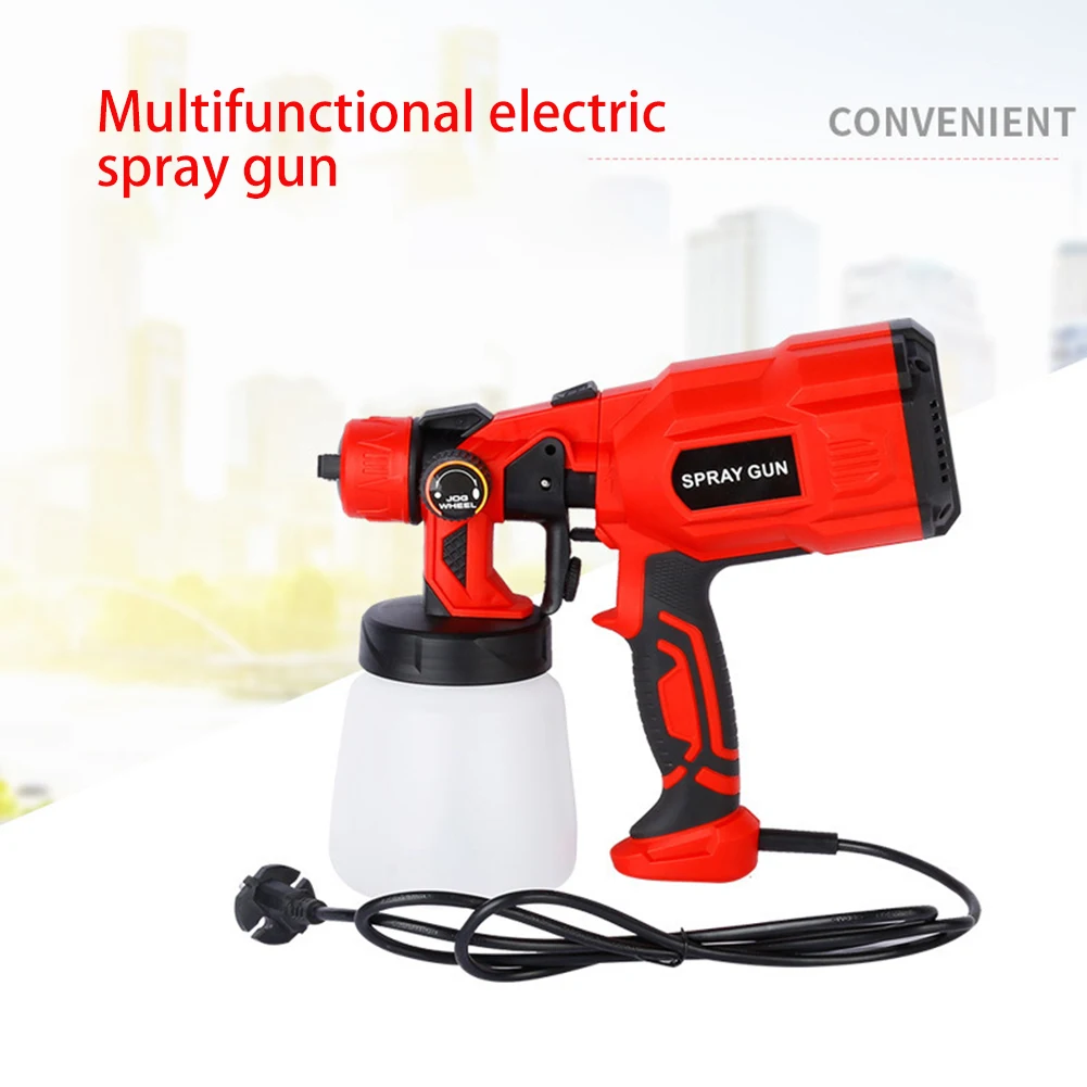 

550W Electric Spray Gun Professional 800ml 1.8mm Nozzle Household HVLP Paint Sprayer Flow Control Airbrush for Car Painting