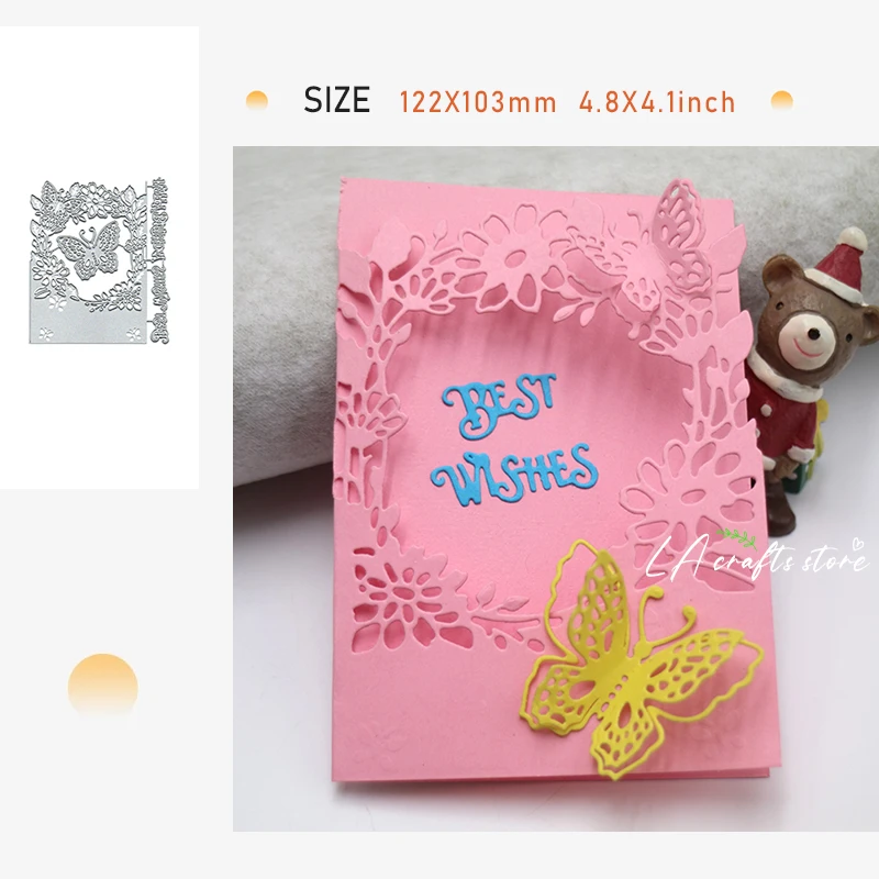 

Новые Вырубные штампы в виде бабочки для рукоделия, скрапбукинга, открыток, альбомов, обложки, рукоделие, вырезанные строительные инструмен...