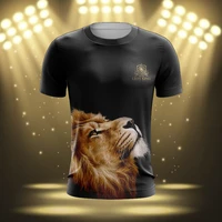 oversized t shirt animal tshirts for men fashion mens t shirts 3d print short sleeve tee lion blouses high quality clothing 6xl