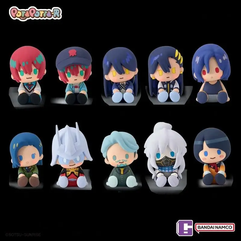 Фото Оригинальная коллекционная фигурка Bandai Gundam Blind Box Pote Potte R GQuuuuuuX с наклоненной головой, настольное украшение для коллекционеров аниме №2