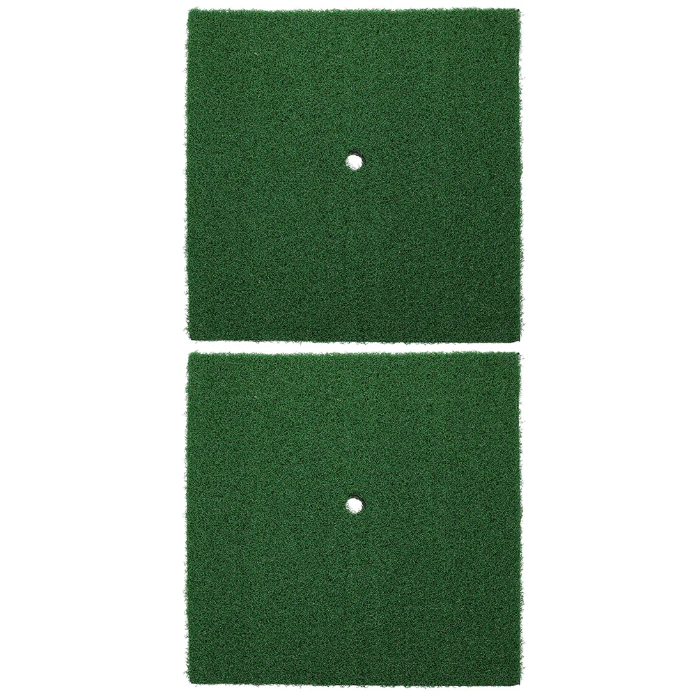 

2pcs Mini Golfs Hitting Mat Golfs Chipping Mat Folding Golfing Practice Mats