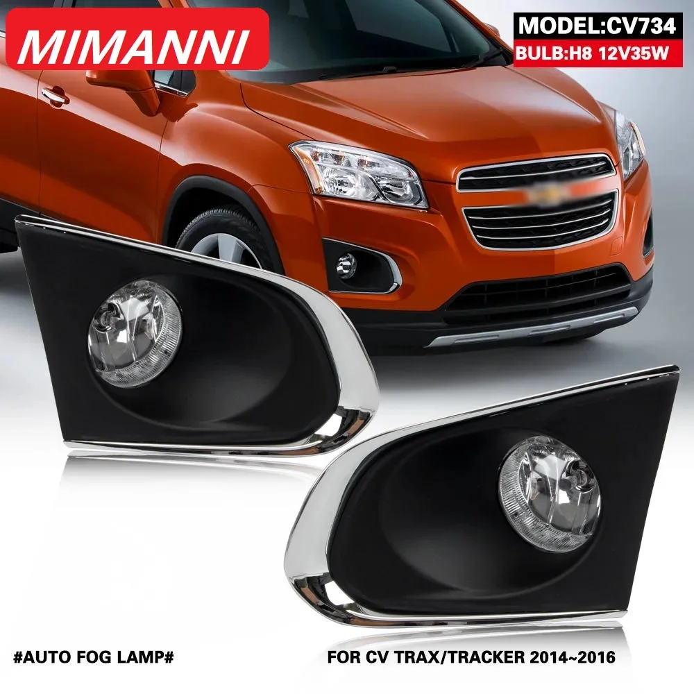 

Front fog lamp frame bumper lamp decorative cover For Chevrolet Trax 2014-2017