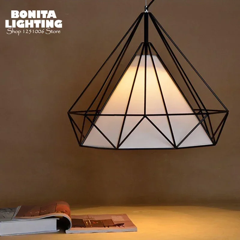 Скандинавские геометрические линии подвесная люстра с бриллиантами для