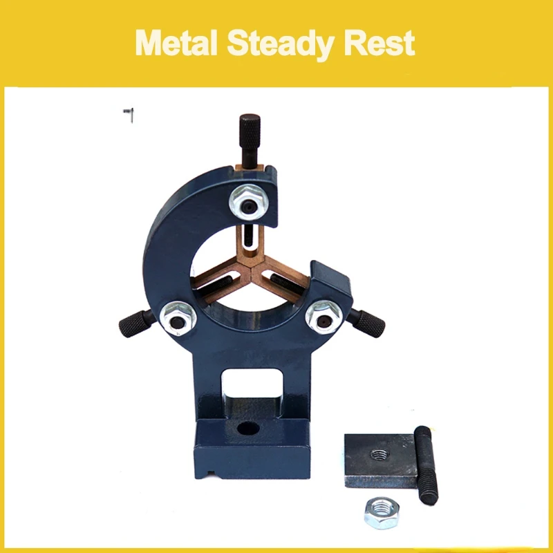 WM210V Lathe Machine Steady Rest Metal Center Frame Tool Holder