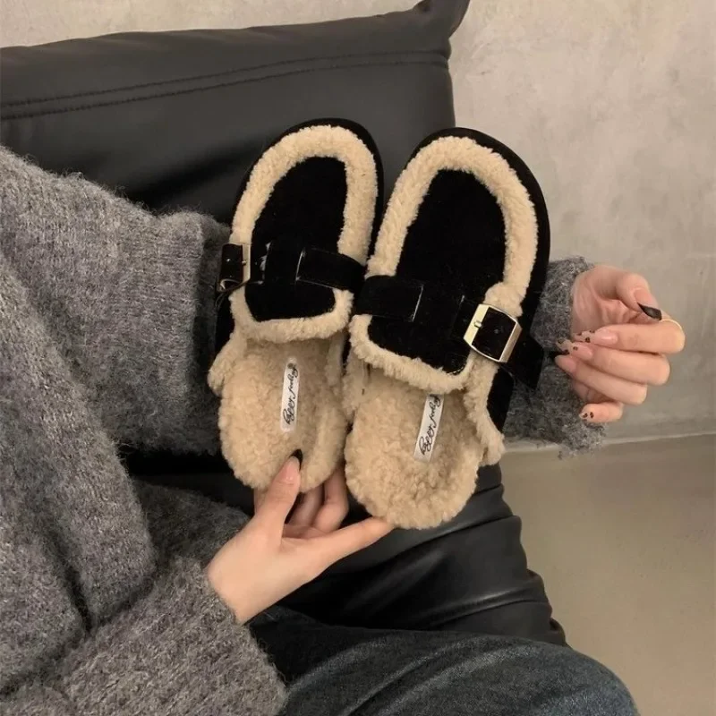 Женские хлопковые тапочки Baotou на толстой подошве мягкие легкие нескользящие