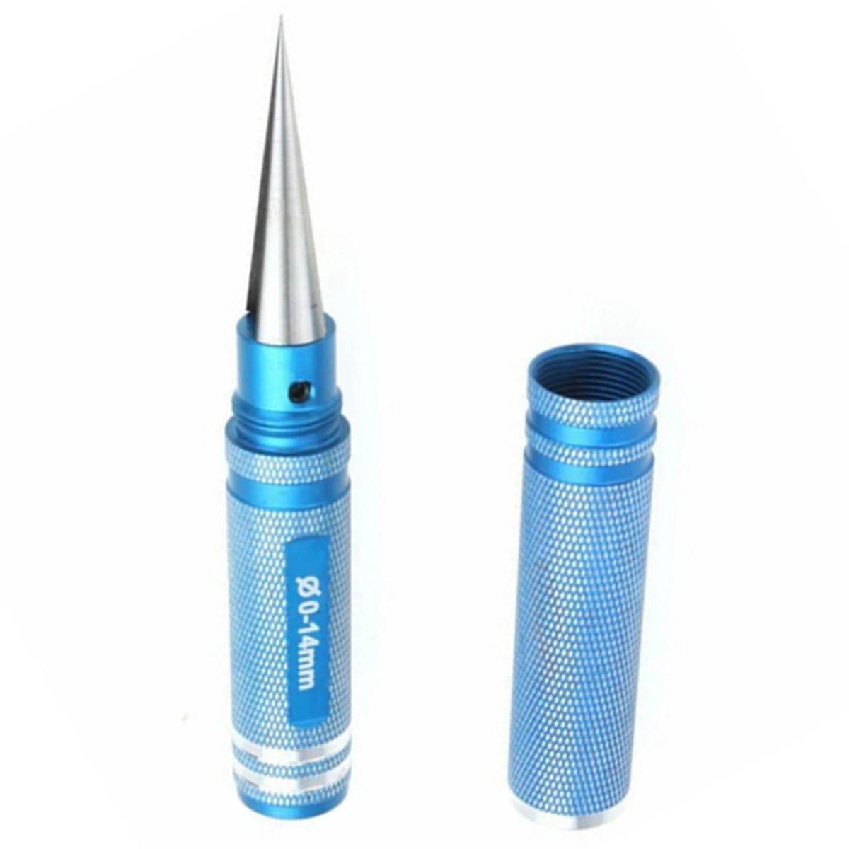 

0-14mm Aluminum Alloy Expanding Hole Puncher Reamer Tool with Protective Sleeve for RC Model Body Connector Blue 0-14mm 0-14mm