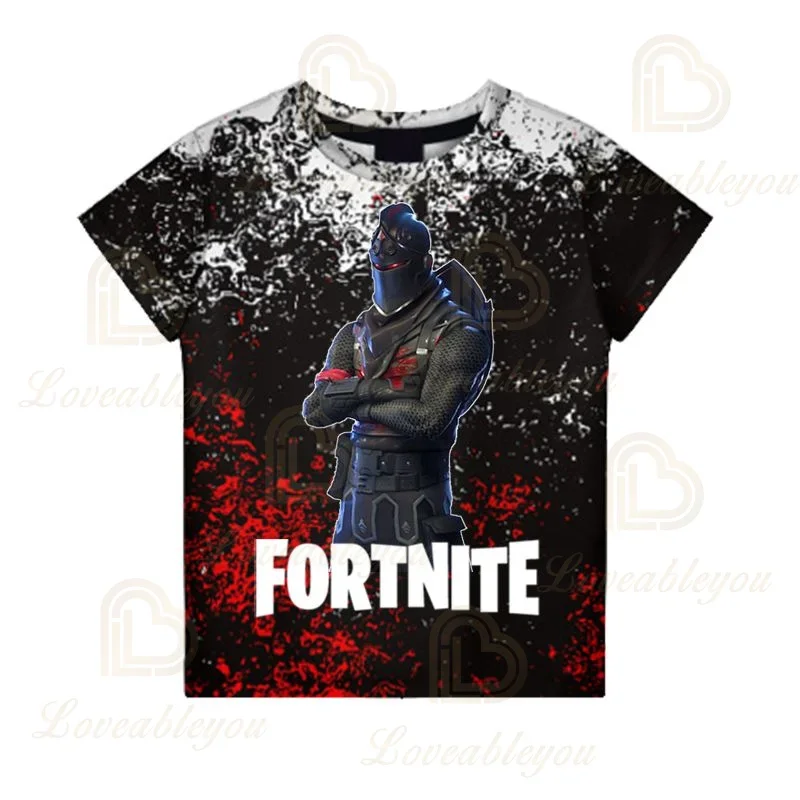 Фото 3d футболка для мальчиков и девочек, топы Fortnite Victory, детская одежда, детская футболка Battle Royale, футболка Ravage Hero, одежда №5