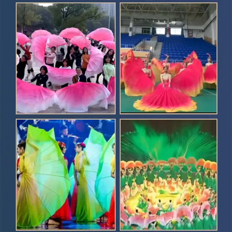 Вееровая Фата Fishbone большого размера мягкий светящийся танцевальный реквизит для