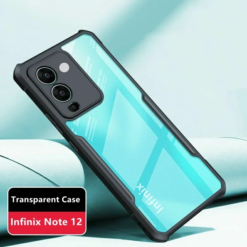 Чехол для Infinix Note 12 G96 прозрачный противоударный бампер чехол-держатель