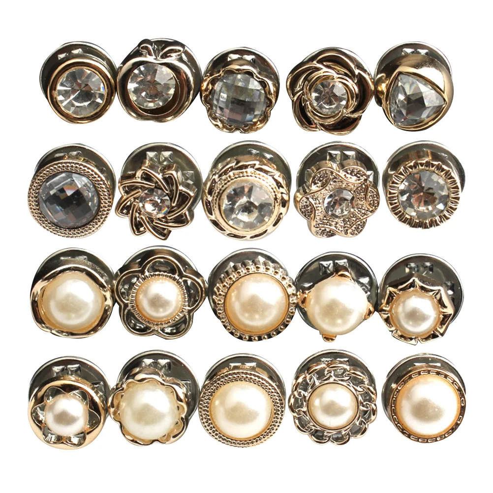 

Buttons Pearlbutton Snap Sewing Clothes Press Sewvintage Beads Decorative Clothing Rhinestone Shirt Accessories Cloth Metal