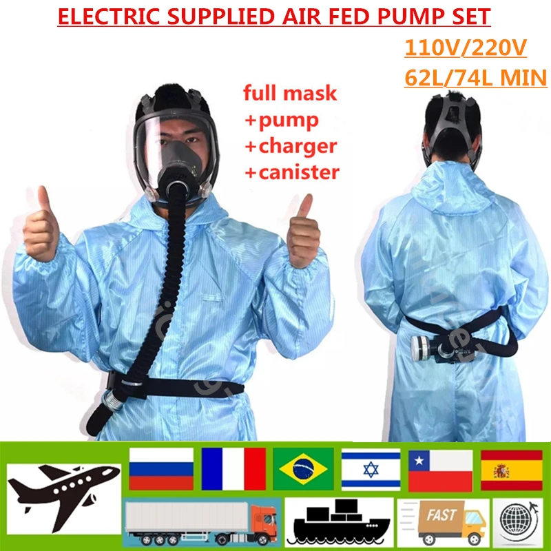 

Портативная маска-нагнетатель для химической промышленной живописи