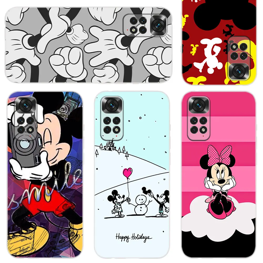 

Silicone Soft Case For Xiaomi Redmi Note 11 10 Lite 9 8 7 6 5 Pro Max 10S 9S 8T 9T 4G 5G Cover Mickey Mouse and Donald Duck