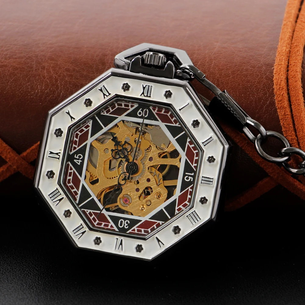 High Quality Mechanical Pocket Watch, Irregular Hollow Design, Unisex Necklace, Timing Pendant, Men's and Women's Pocket Watches
