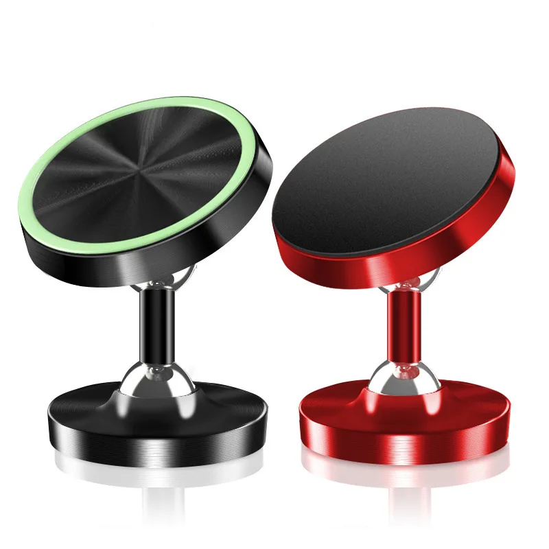 luminous phone car holder two way adjust car magnetic holders magnet adsorption mobile mount key cable desk stands free global shipping