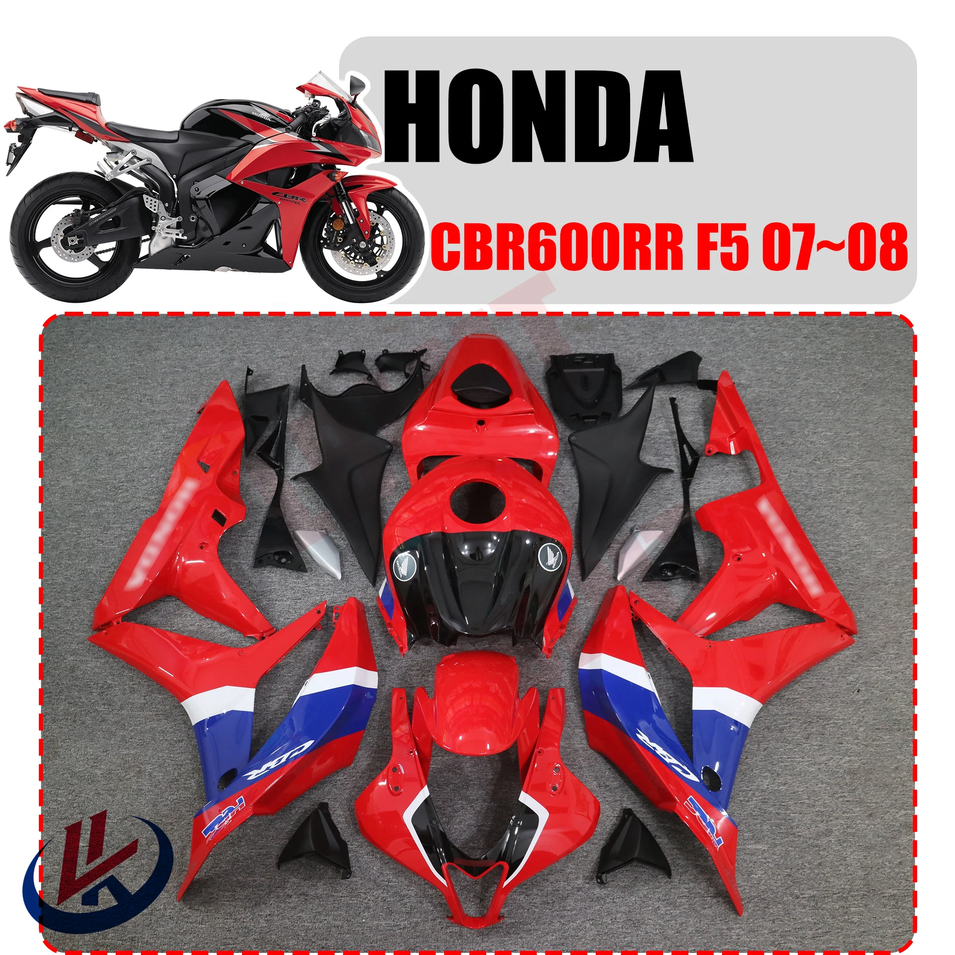 

Обтекатель для мотоцикла HONDA CBR600RR CBR 600RR CBR 600 RR F5 2007 2008, обтекатель для Honda CBR600rr 2007 2008