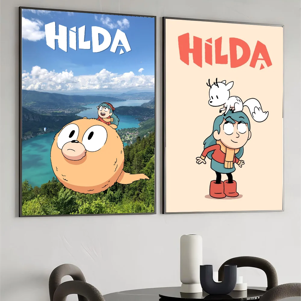 H-Hilda мультфильм девушка плакат настенное искусство домашний декор комнаты