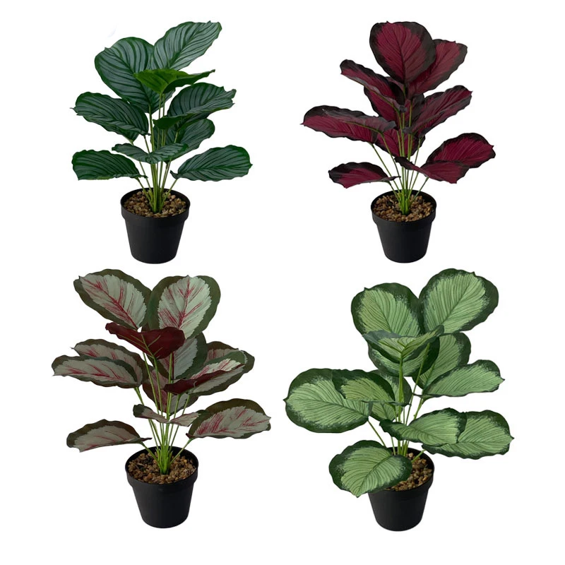 

43cm Artificial Plant Branch Room Home Garden Party Decor Accessories Desk decoration Fake Turtle Leaf 12 Head Tropical Monstera