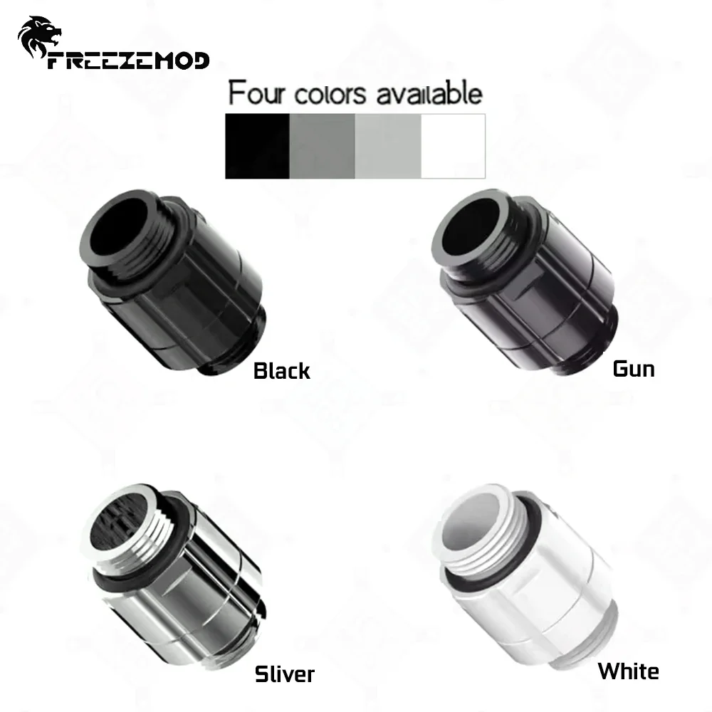 FREEZEMOD Резьба G1/4 Двойная наружная головка Латунь 15 мм Расширенный фитинг Двойные