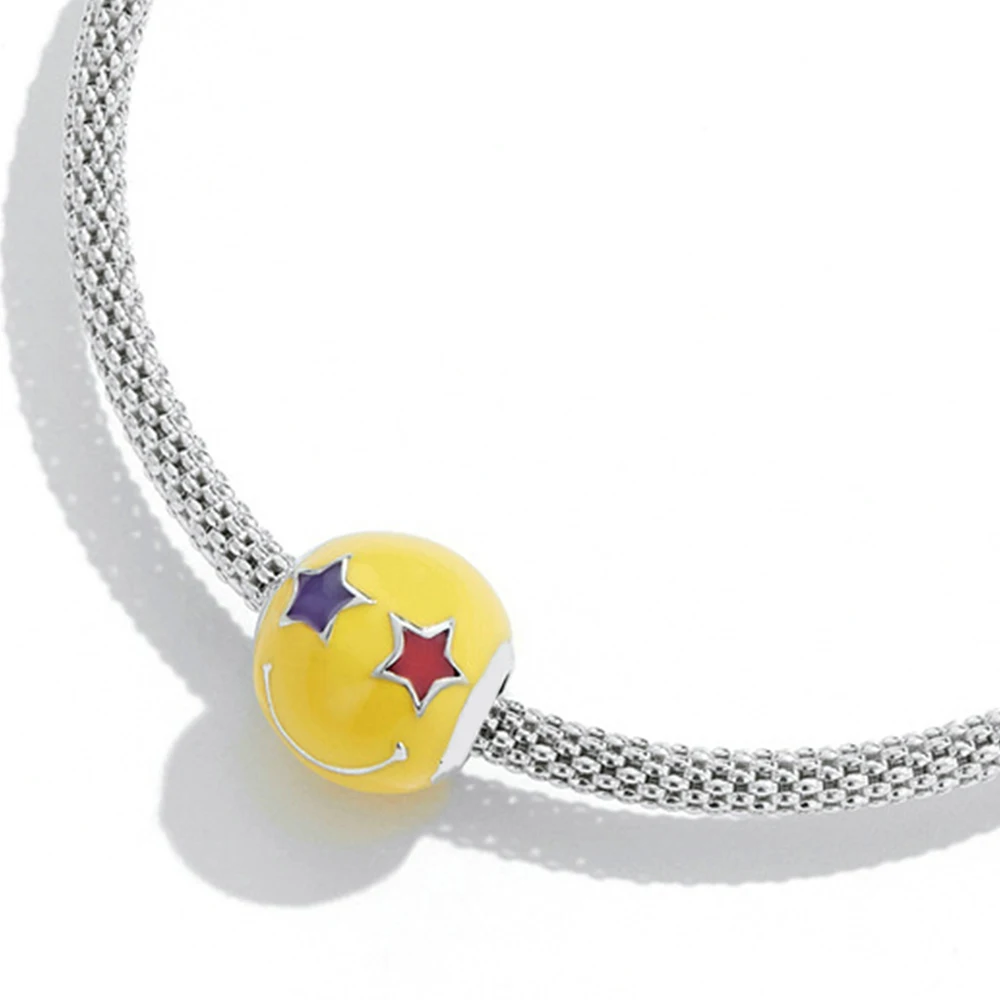 Pendentif en argent regardé 925 pour femme, goutte à goutte d'huile de poisson mignon, pendentif visage souriant, bracelet de personnalité exécutif bricolage, cadeau de fête d'anniversaire