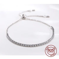 high quality s925 sterling silver zircon bracelets and bracelets womens jewelry luxury jewelry fashion accessories 19cmbracelet