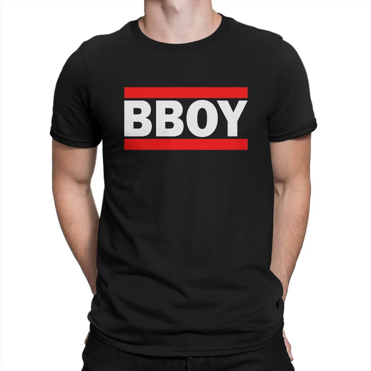 Футболка BBOY мужская с коротким рукавом, круглым вырезом, 100% хлопок