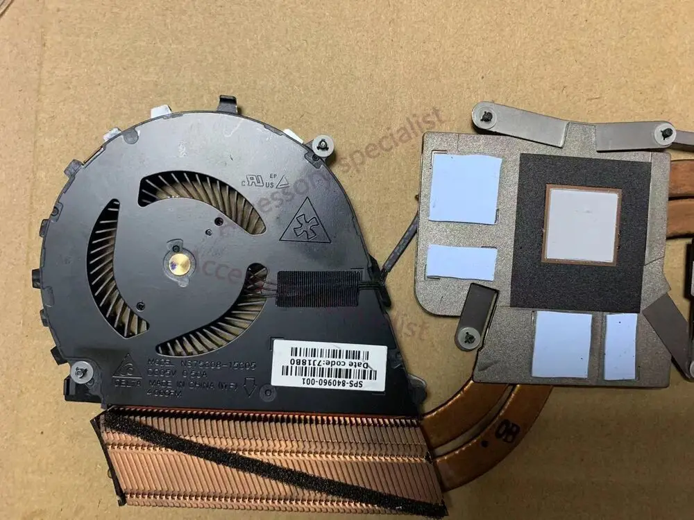 Новинка для HP ZBook Studio G3 серия ЦП + ГПУ вентилятор Радиатор 840960-001 FGFA FGF9