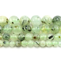 natural prehnite round 6 8 10mm 15inch stone loose beads for jewelry making diy bracelets necklace earrings men women charm gift