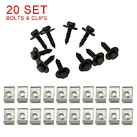 40pcs chassis engine guard metal nutscrew clips for bmw 13567xz series fit for mini r50r52r53r55r56r57r60