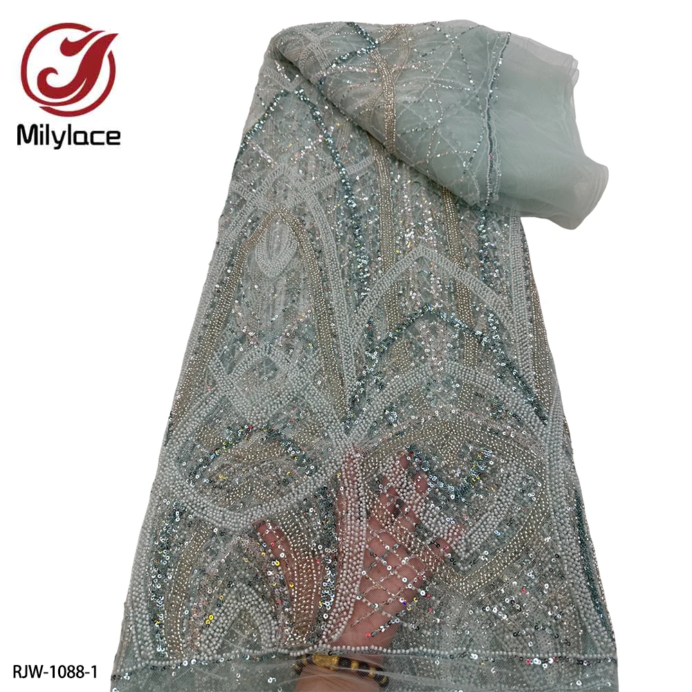 Роскошная африканская Тяжелая кружевная ткань 2023 высококачественные