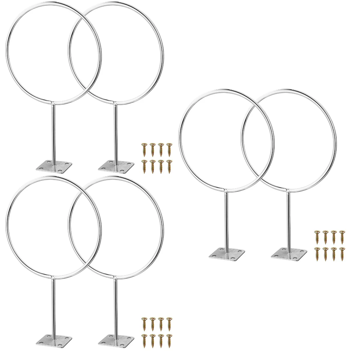 

6 PCS Wall Football Holder Basketball Storage Rack Wall Mounted Basketball Rack Wall Football Display Organizer