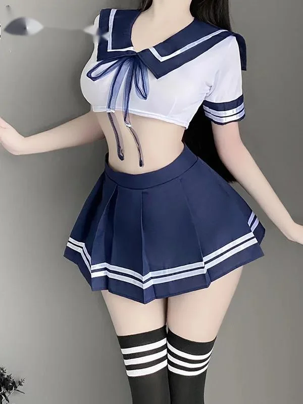 Пикантные милые наряды в японском стиле преппи для женщин студенческий костюм с