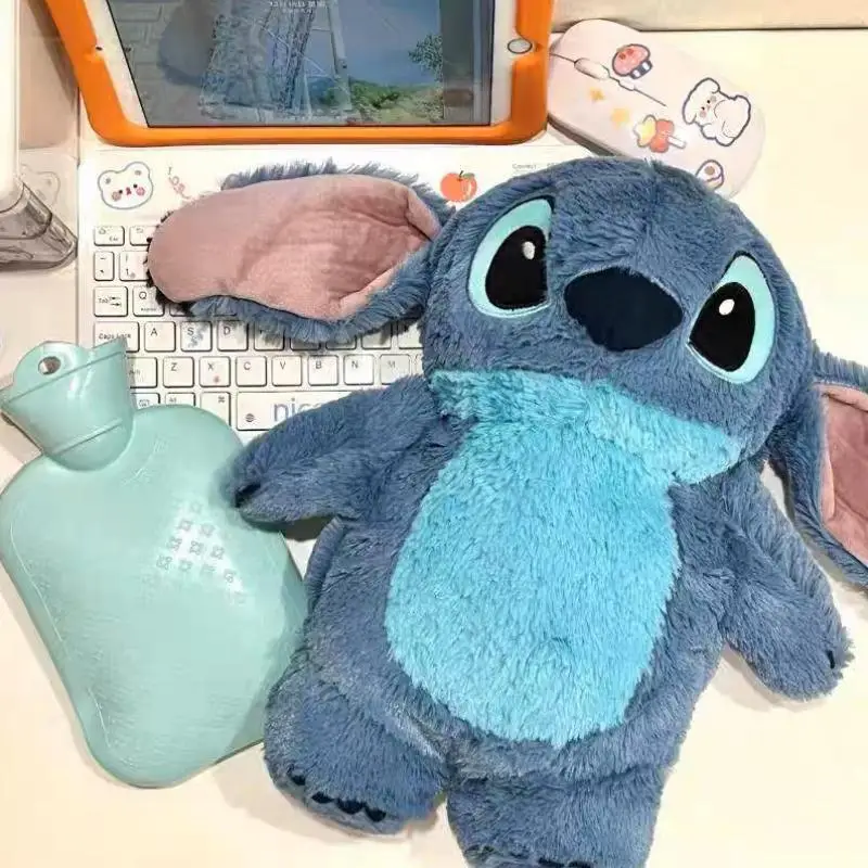 

Disney Anime Hobby Stitch Winter Extra Large Plush Hot Water Bottle Women's Home Water Filling Hand Warmer Girl Xmas Gifts