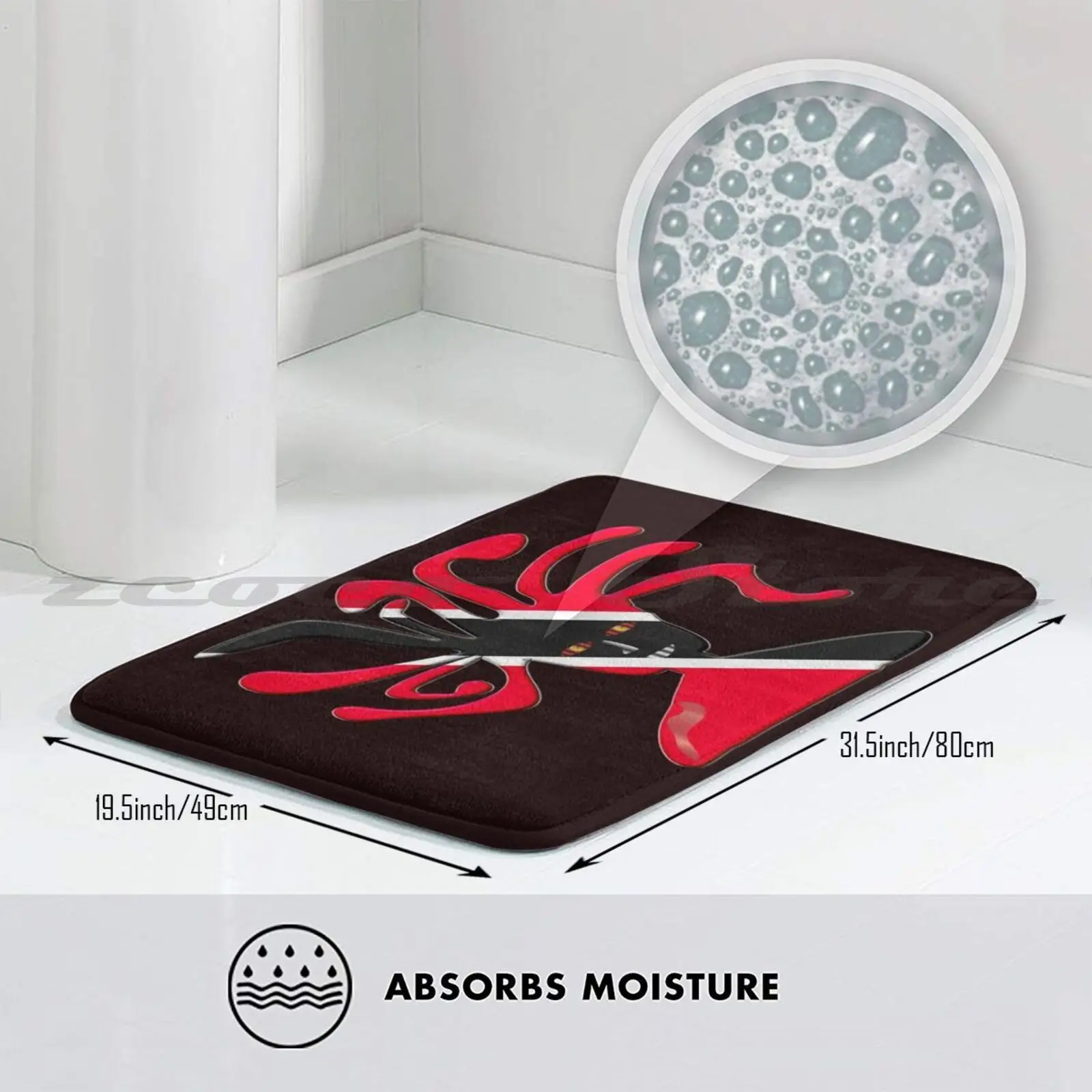 Тринидад флаг и Тобаго раста мужской музыкальный ковер влагопоглощающий