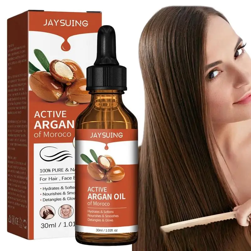 

Moroccan Argan Oil 30ml Hydrating Conditioner Smoothing Soft Repair Frizz Dry Damage Scalp Care Essential Oil For Hair Face/Body