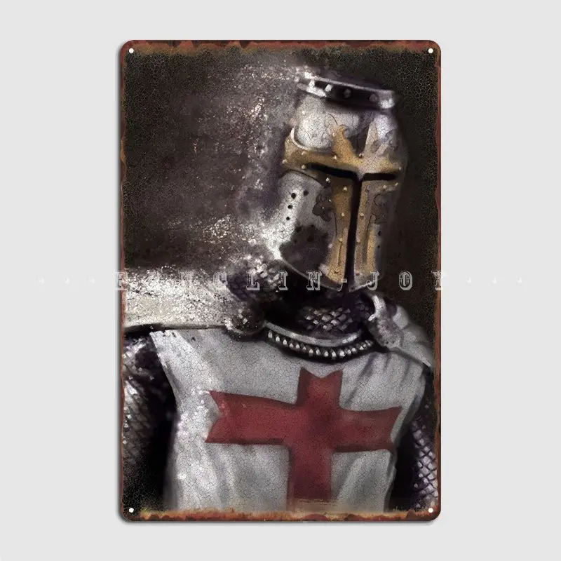 

Knight Templar Metal Sign Club Mural Painting Club Bar Funny Tin Sign Poster