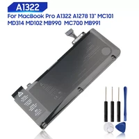 original replacement battery for mac macbook pro a1322 a1278 13 mc101 md314 md102 mb990 mb991 mc700 genuine 63 5wh