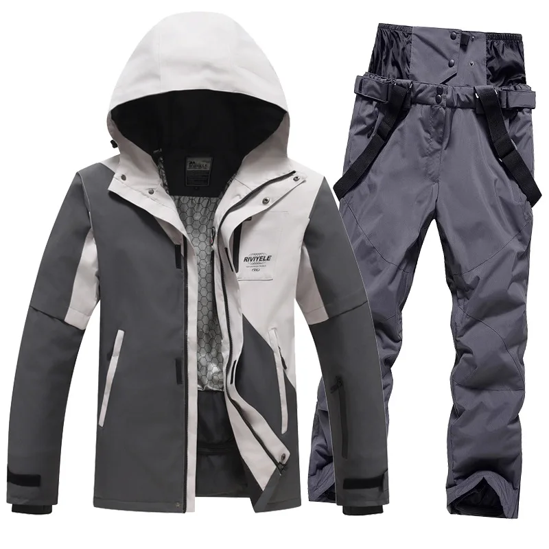 2024 новый комплект лыжного костюма для мужчин и женщин сноубординг ветрозащитный