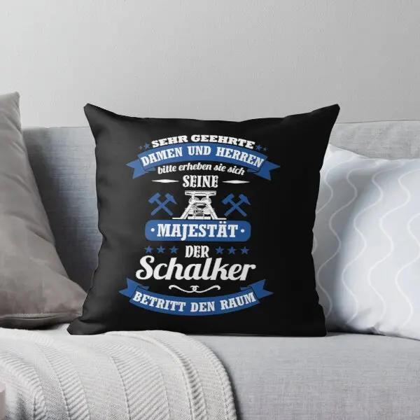 

Schalke Saying For Schalke His Majesty Printing Throw Pillow Cover Comfort Case Fashion Anime Square Pillows not include