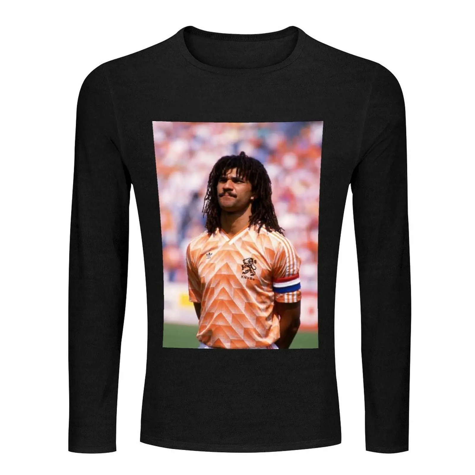 Фото Длинная футболка Ruud Gullit, толстовка, тяжелые футболки, белые футболки для мальчиков, эстетичная одежда, мужская одежда №2