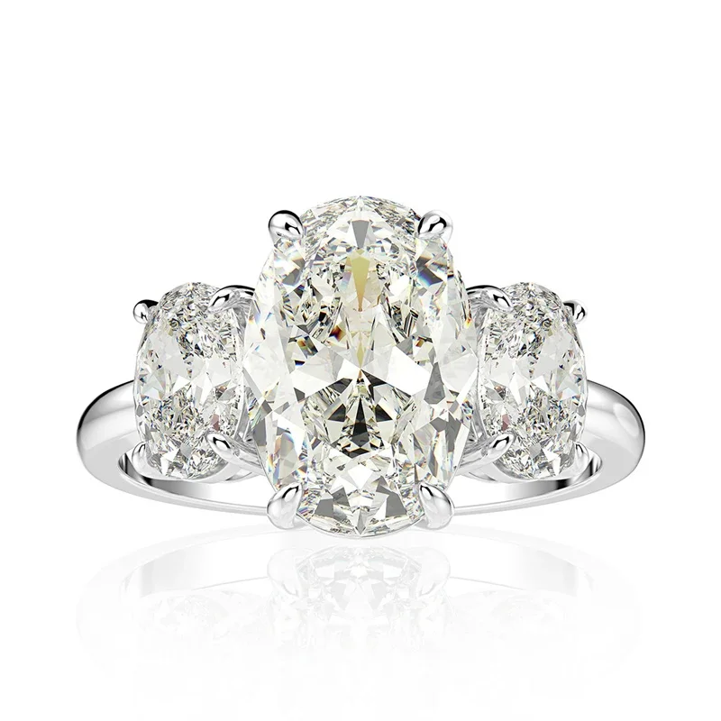 

Магазин Высокоуглеродистых колец с драгоценными камнями, реальное женское серебряное обручальное кольцо, изысканное ювелирное изделие, подарок, обручальное кольцо